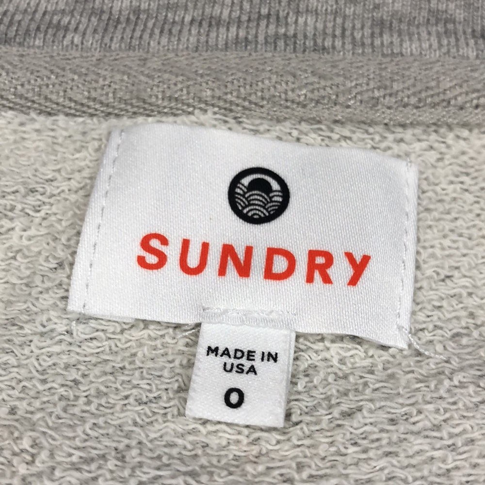 Sundry Stars Pattern Grey Pullover Sweatshirt - image 3